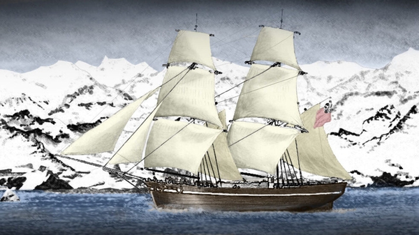 Bransfield sailed the William ship to reach Antarctica