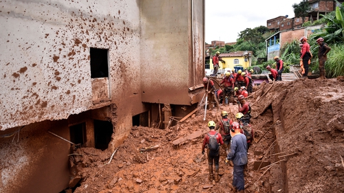 The landslides have caused many houses to collapse and damaged hundreds more