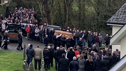 Funeral mass for Willie Whelan took place this afternoon in Poulfur