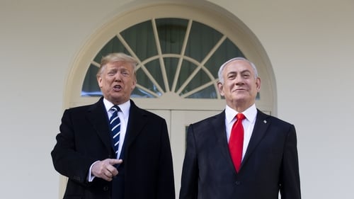 President Trump met with the Israeli Prime Minister Benjamin Netanyahu at the White House yesterday