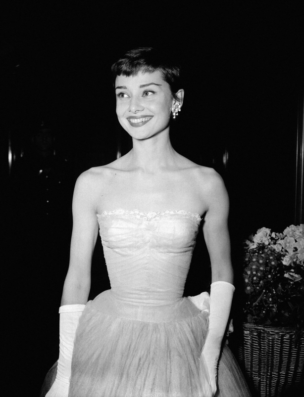 Audrey Hepburn at the 1955 Baftas (PA)
