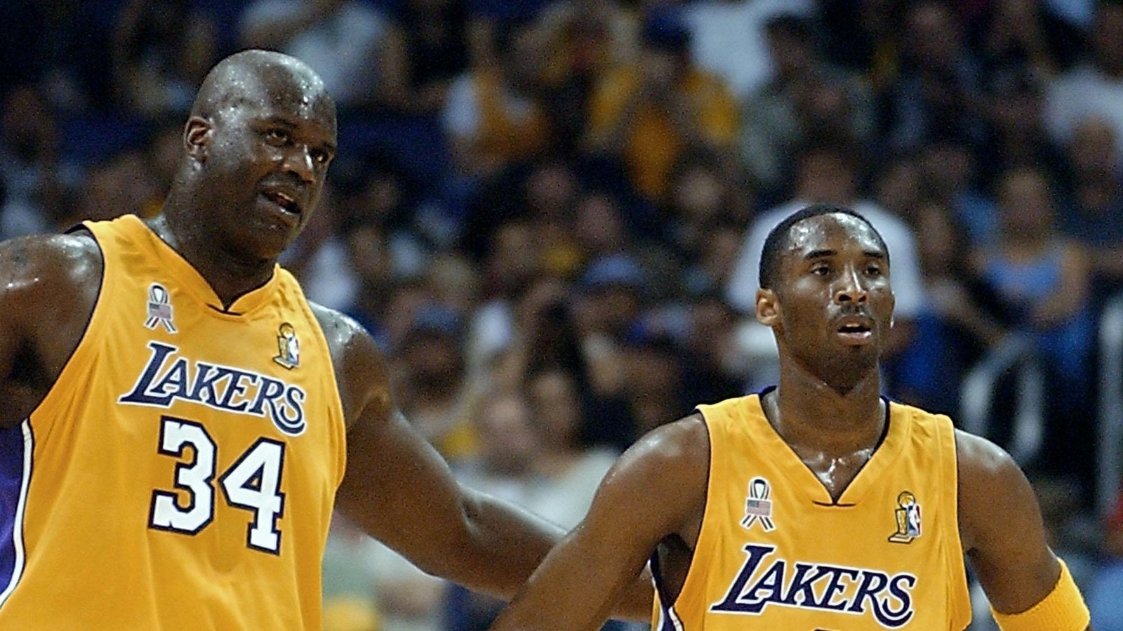 Shaquille O'Neal pays emotional tribute to Kobe Bryant
