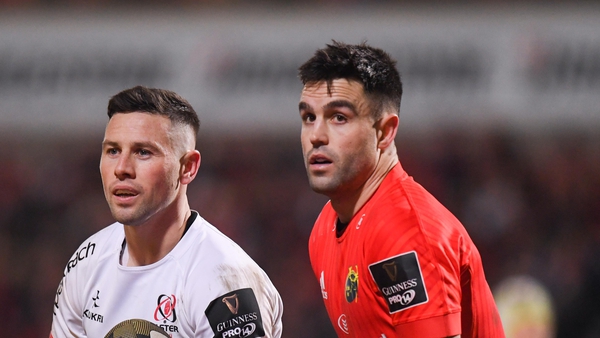 John Cooney (L) and Conor Murray are vying for the number nine jersey