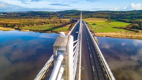 The bridge is almost 900m long and will cut journey times between Cork and Rosslare (Photo: BAM Ireland)