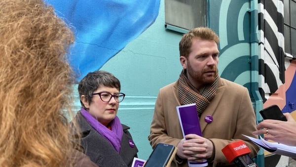 Social Democrats candidate Sarah Durkan, left, said there did not have to be a choice between the arts and a strong economy