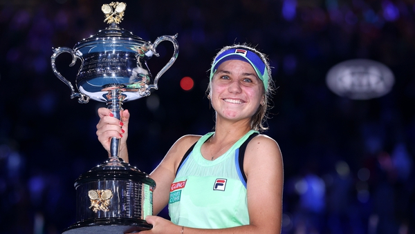 Sofia Kenin battled back to claim her first Grand Slam title