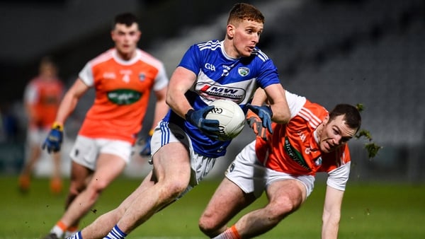 Laois's Evan O'Carroll struck 0-03 as the hosts powered to victory over Armagh