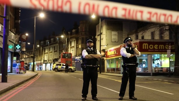 Police at the scene