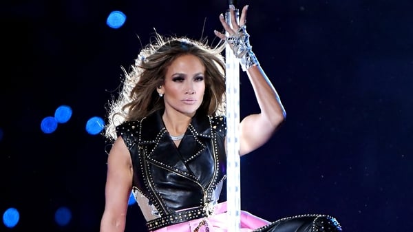 JLo put her 'Hustlers' pole dancing skills to good use on stage. Photo: Getty
