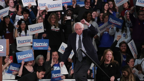 Bernie Sanders said internal campaign data placed him ahead of Pete Buttigieg