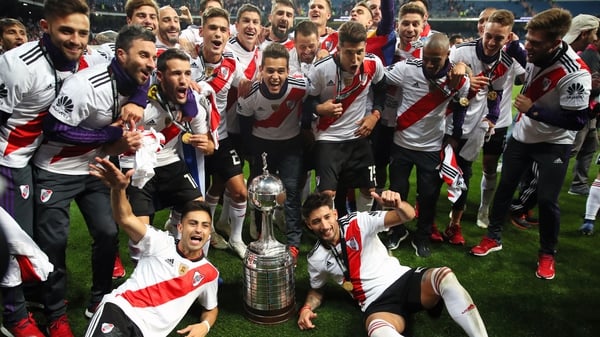 River Plate won the trophy in Madrid after the second leg was postponed