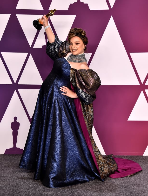 Carter with her Oscar in 2019 (Alberto Rodriguez/PA)