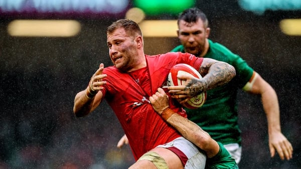Ross Moriarty in action against Ireland during Wales' 2019 victory in Cardiff