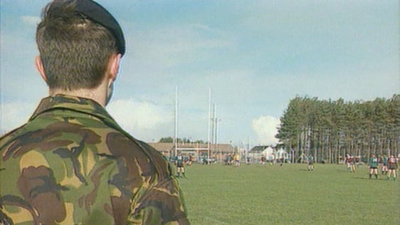 British Army play Gaelic football