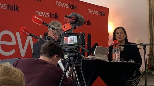 Mary Lou McDonald talking to Pat Kenny on Newstalk radio this morning