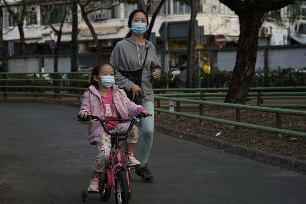 People wearing face masks