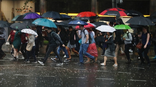 A rain warning has been issued for Sydney
