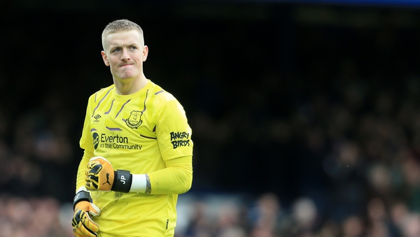 Pickford was on the winning side against Crystal Palace but made a glaring error for the Eagles' goal