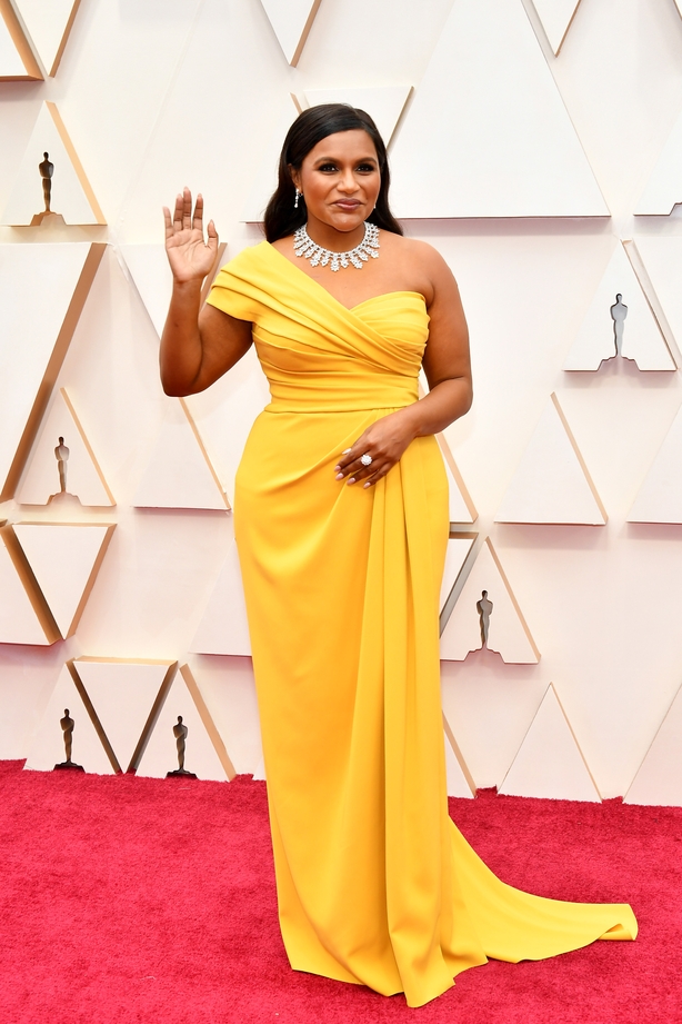 Bright colours and gold gowns reign supreme on Oscars red carpet