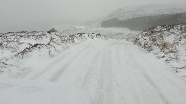 Parts of Wicklow were unpassable due to snow (Credit: @GardaTraffic)