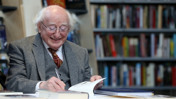 President Michael D Higgins has donated several hundred books to public libraries