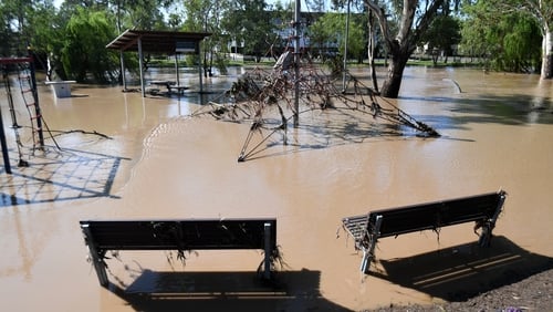 Flooding in Dalby in the state of Queensland