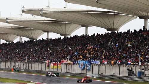 The Grand Prix circuit in Shanghai