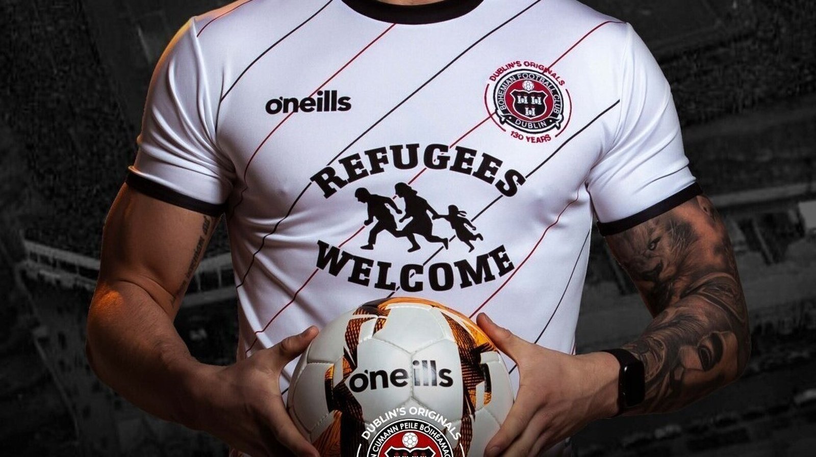 Refugees Welcome' - Bohemians jersey 