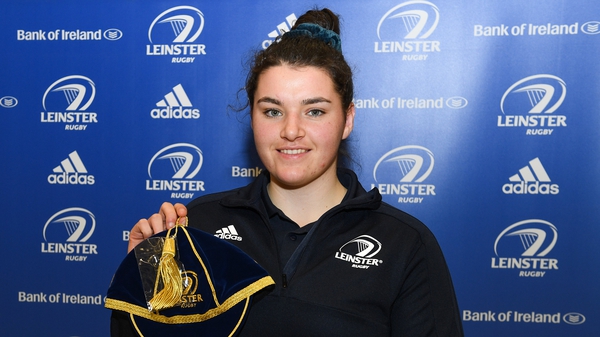 Judy Bobbett during the Leinster Rugby Womens Cap and Jersey Presentation 2019