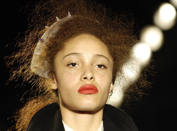 Adwoa Aboah modelling for Giles Deacon in February 2009 (Tim Ireland/PA)