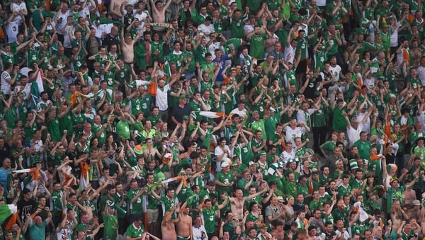 Republic of Ireland fans were out in force at Euro 2016