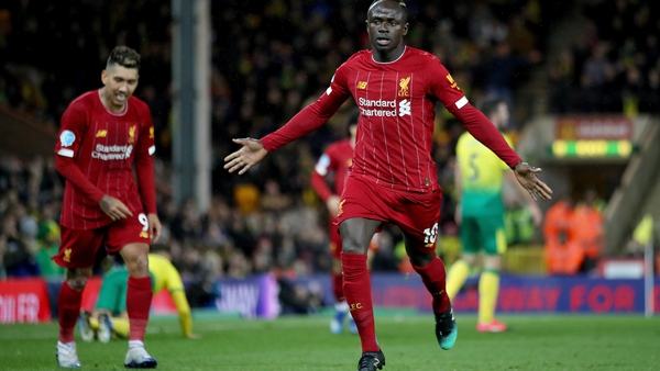Sadio Mané came off the bench to break Norwich's resistance at Carrow Road.