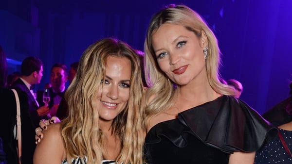 Caroline Flack with Laura Whitmore in 2018