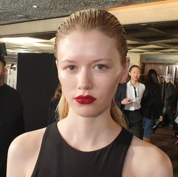 The Roland Mouret beauty look was inspired by the Seventies (Katie Wright/PA)