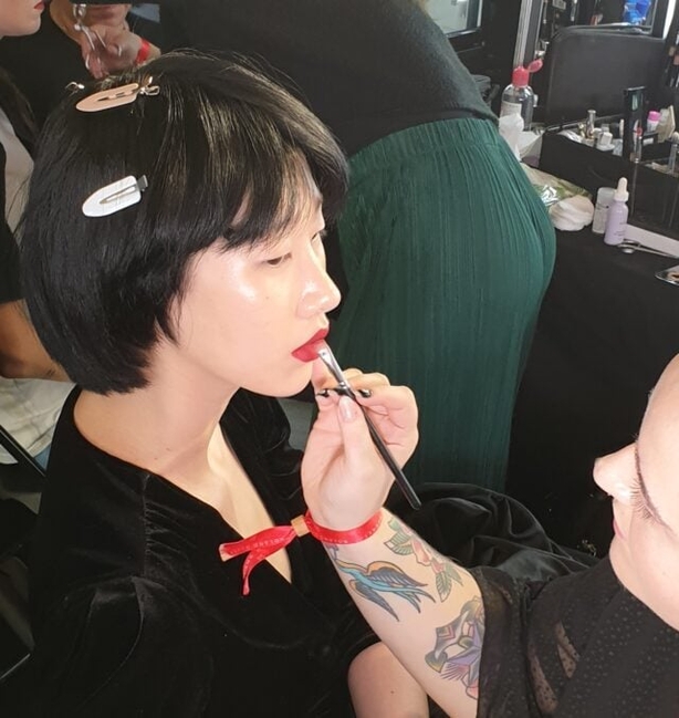 Backstage at Roland Mouret AW20 (Katie Wright/PA)