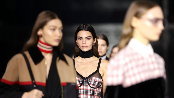 Burberry had all the models of the moment on the catwalk at London Fashion Week.