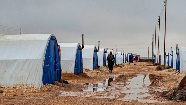The Washukanni Camp for the internally displaced, near the city of Hasakeh in northeastern Syria
