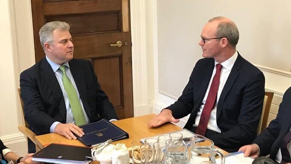 The meeting between Simon Coveney and Brandon Lewis took place at Stormont House