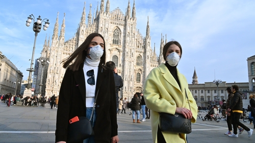 Milan shares marked their worst day since mid-2016, as Italy reported the biggest flare-up of the virus in Europe