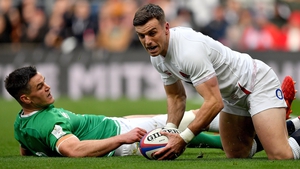 Eddie O'Sullivan highlighted back-field issues for Ireland as George Ford (r) made the most of a Johnny Sexton (l) error