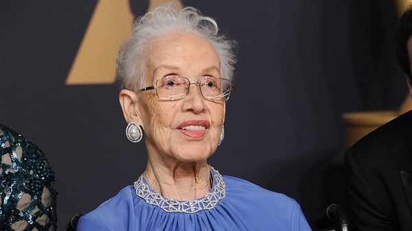 Katherine Johnson pictured at the Academy Awards in February 2017