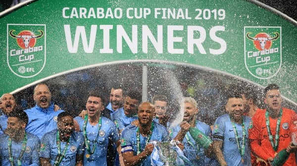 Vincent Kompany lifted the trophy in 2019