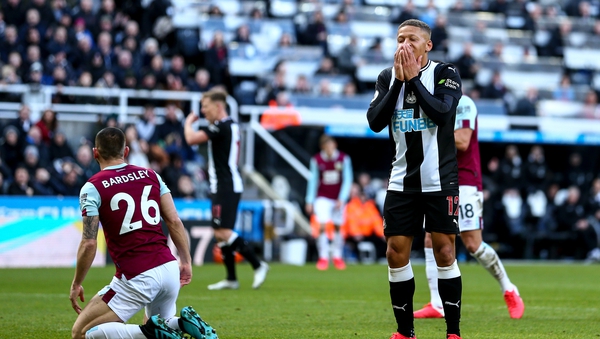Dwight Gayle started for a Newcastle side struggling for goals