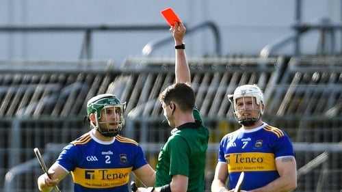 Cathal Barrett was dismissed for Tipperary