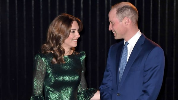Kate and William arrive at the Guinness Storehouse in Dublin for a reception