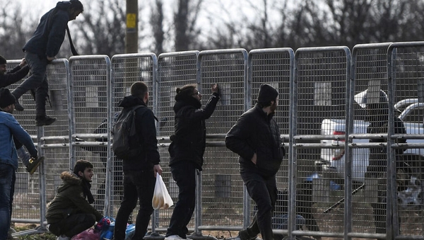 Asylum-seekers have been trying to break through the Turkey-Greece border