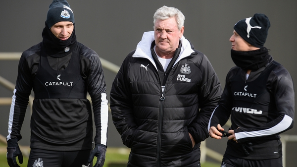 Newcastle manager Steve Bruce (centre) can plan for the future in the knowledge that Jonjo Shelvey and Matt Ritchie are remaining on Tyneside