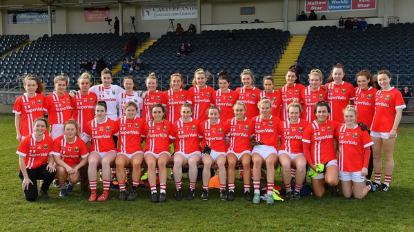 The Cork panel prior to the Lidl Ladies National Football League Division 1 match against Mayo