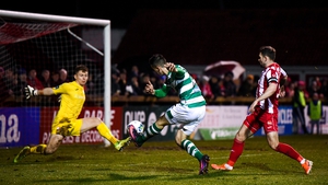 Shamrock Rovers and Sligo Rovers met in the final Premier Division game before the suspension of the league
