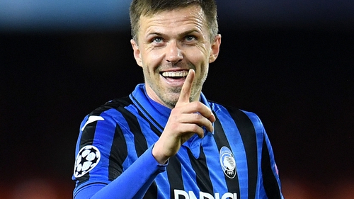 Josip Ilicic scored twice in either half